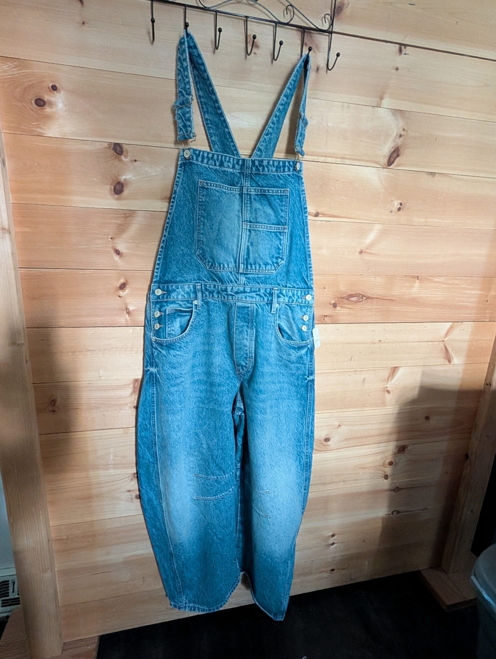 We The Free Lucky You Barrel Overalls, Size Med, nwot... Gorgeous - Picture 5 of 6